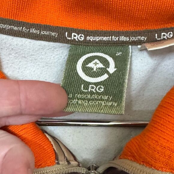 LRG Journey Retro End Streetwear Urban Tan Brown Track Jacket Men’s L - Picture 11 of 15